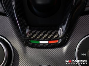 Alfa Romeo Giulia Shift Gate Trim Panel - Carbon Fiber - 2020+ - Feroce Carbon